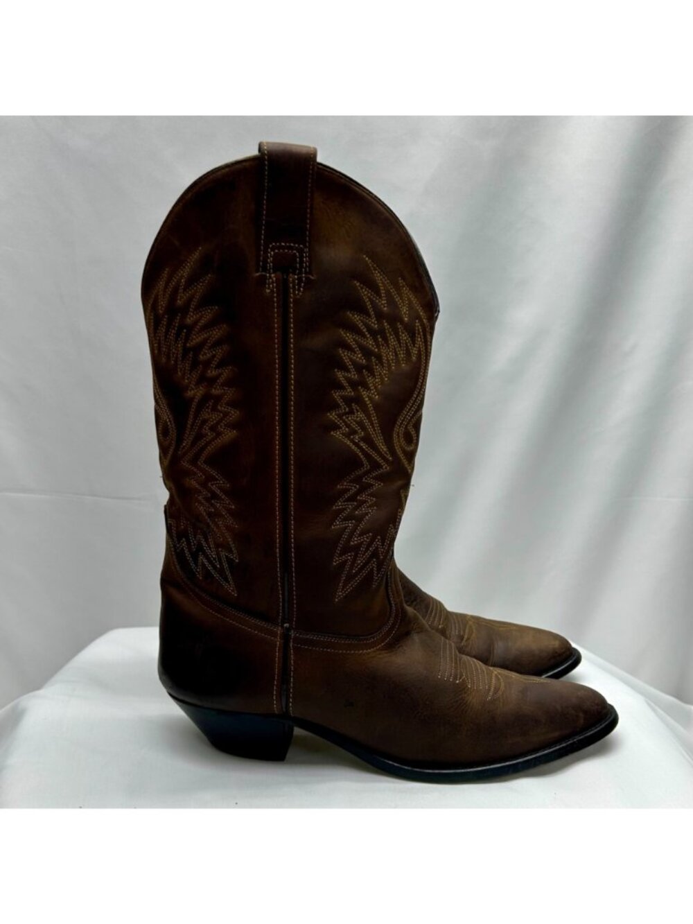 Cowboy Boots By ACME Women's 9 Brown Leather - Picture 2 of 16